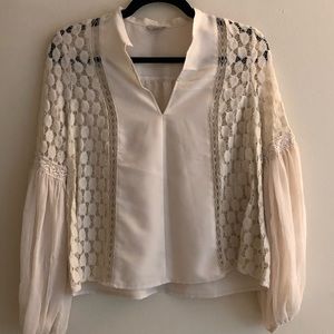Bearded Ecote White Blouse